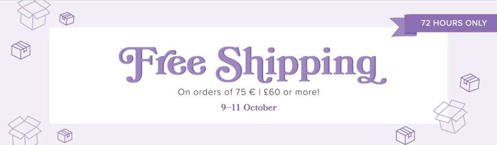 Free shipping 9-11 October SU