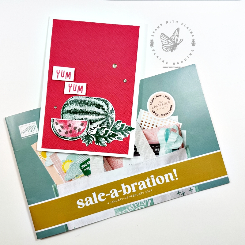 Watercolor melon Sale-a-bration  Sweet sorbet card
