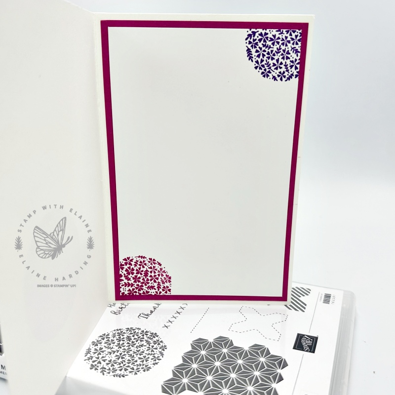 Inside Assorted Memories & More card with Medley Mix stamps