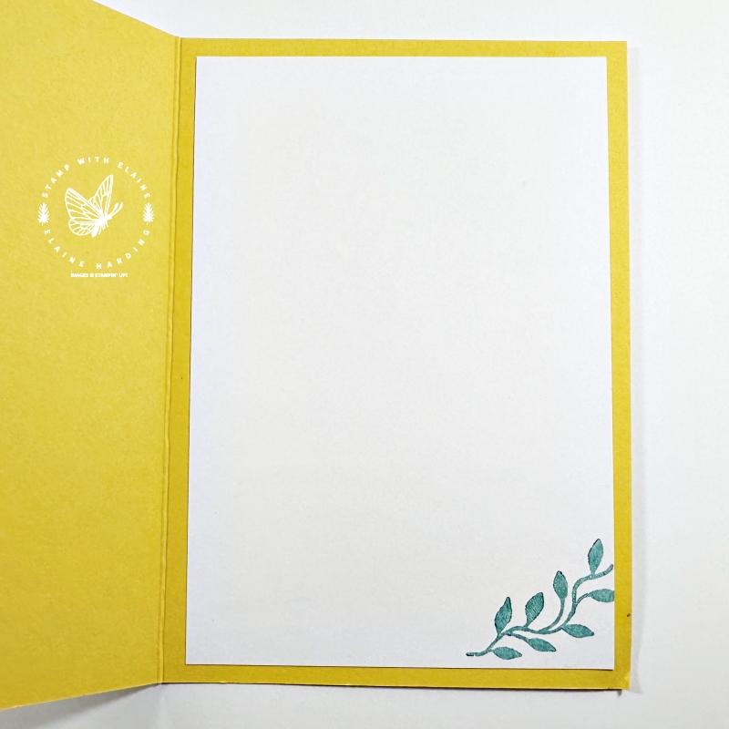 inside daffodil delight encircled in nature card