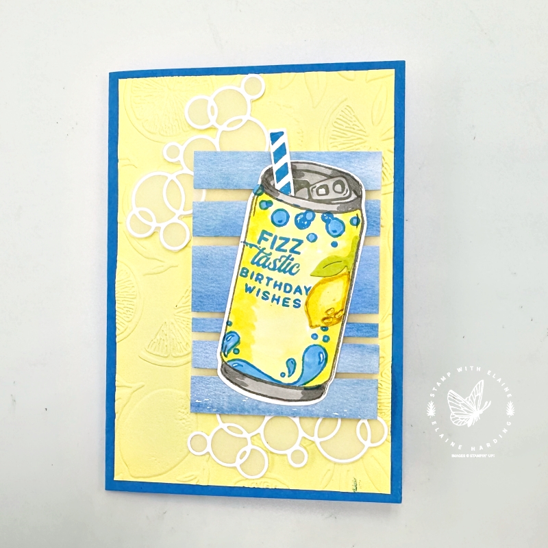 Azure Afternoon birthday card with Simply Sparkling bundle