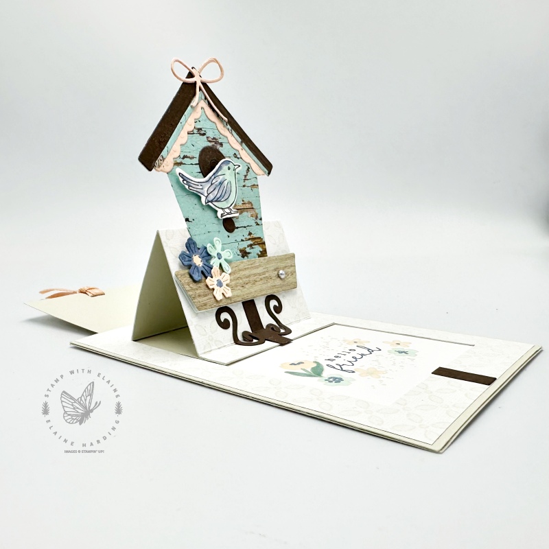 side elevation slider pop-up Country Birdhouse