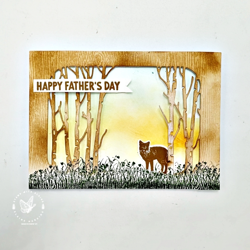 Father's day card with In the Grove Bundle and Grassy Grove