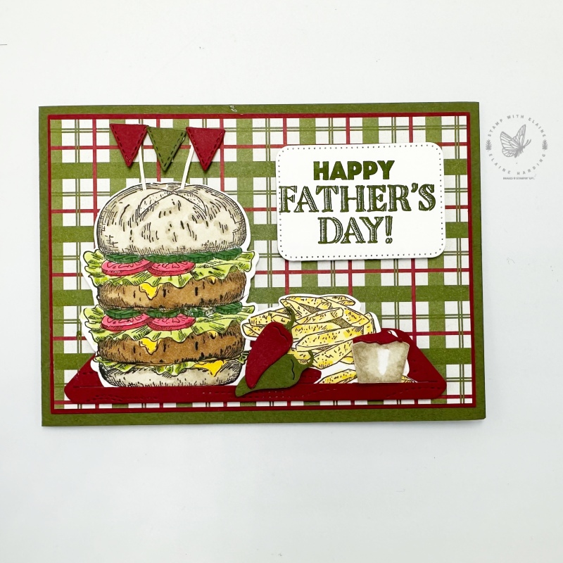 Mossy Meadow landscape father's day card with Bistro Bundle