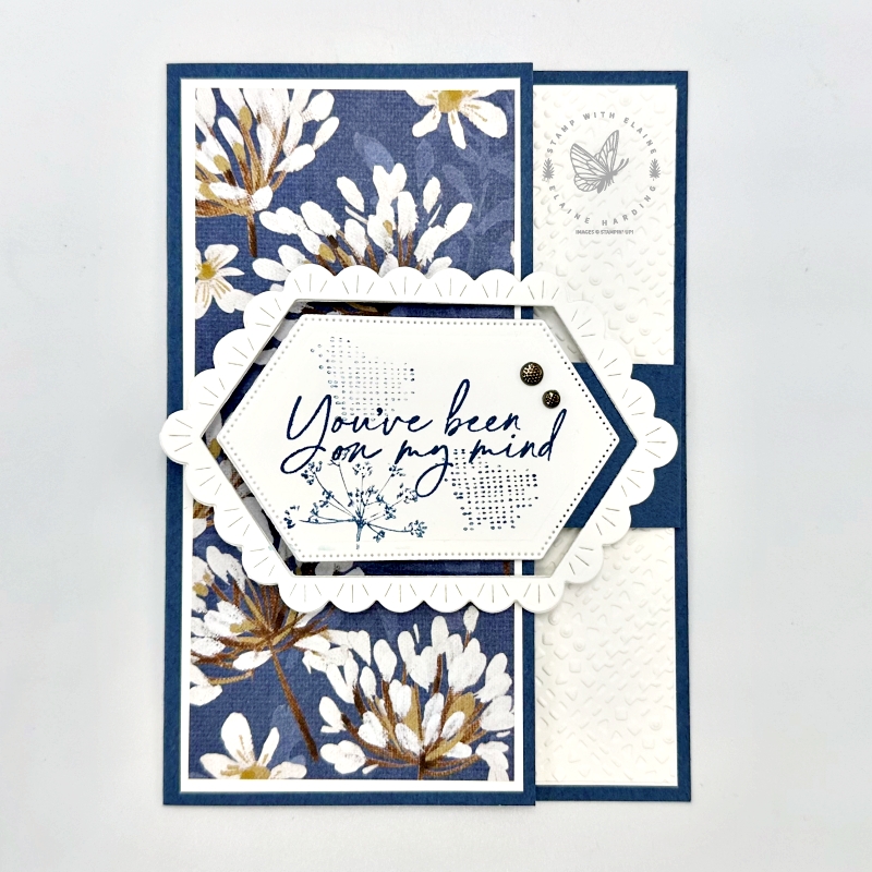 Misty Moonlight Buckle card with Wildflower Designs Bundle