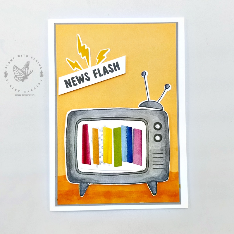 Basic white test pattern card with Tune In