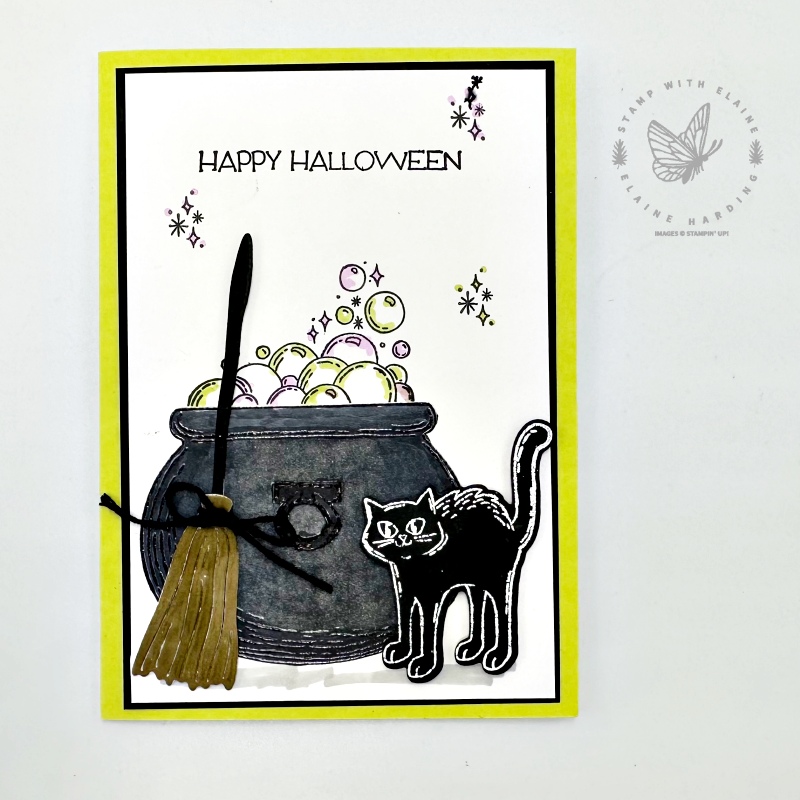 Lemon Lime Twist Halloween card