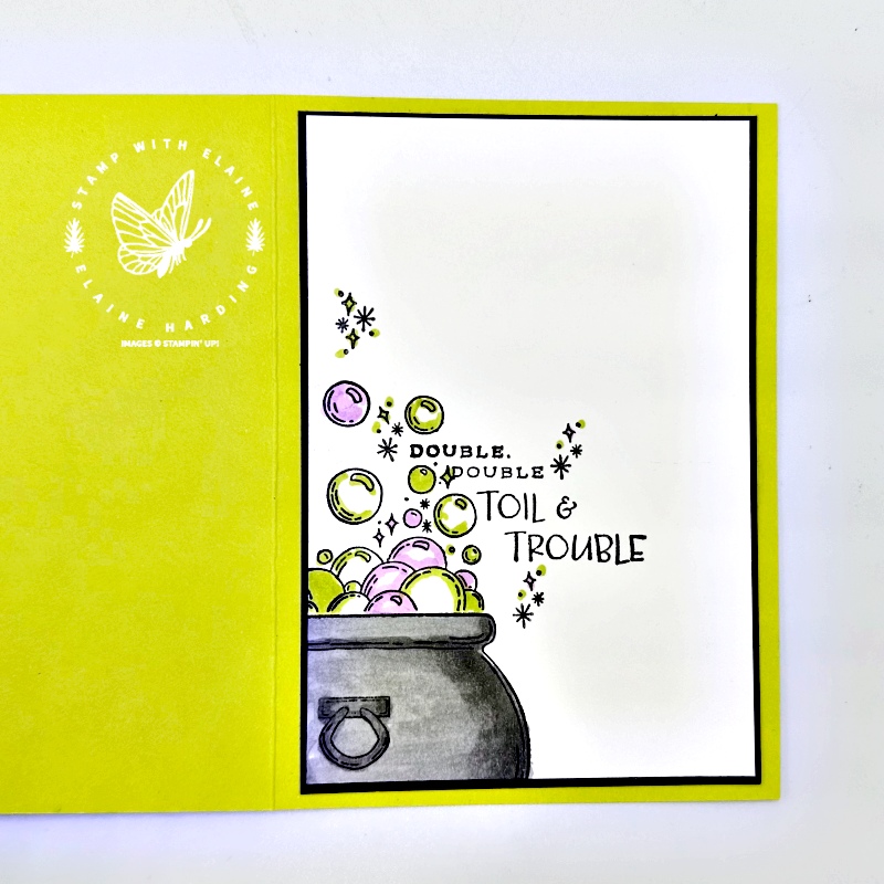 inside Lemon Lime Twist Halloween card