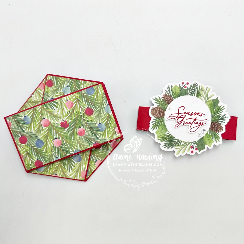 Hexagon Twist Pocket with belly band and A Little Festive Specialty DSP