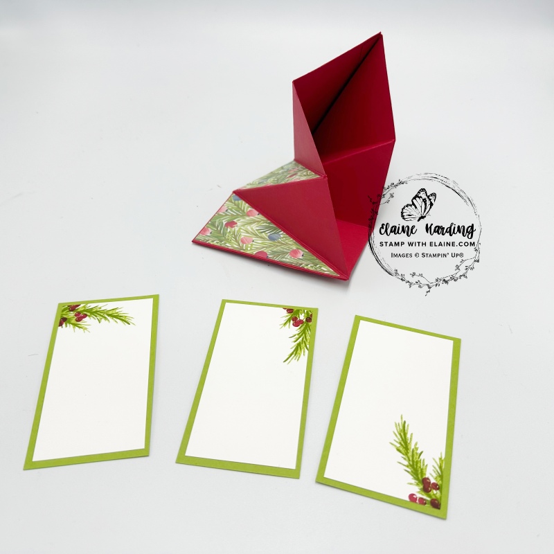 Create card inserts for Hexagon Twist Pocket card