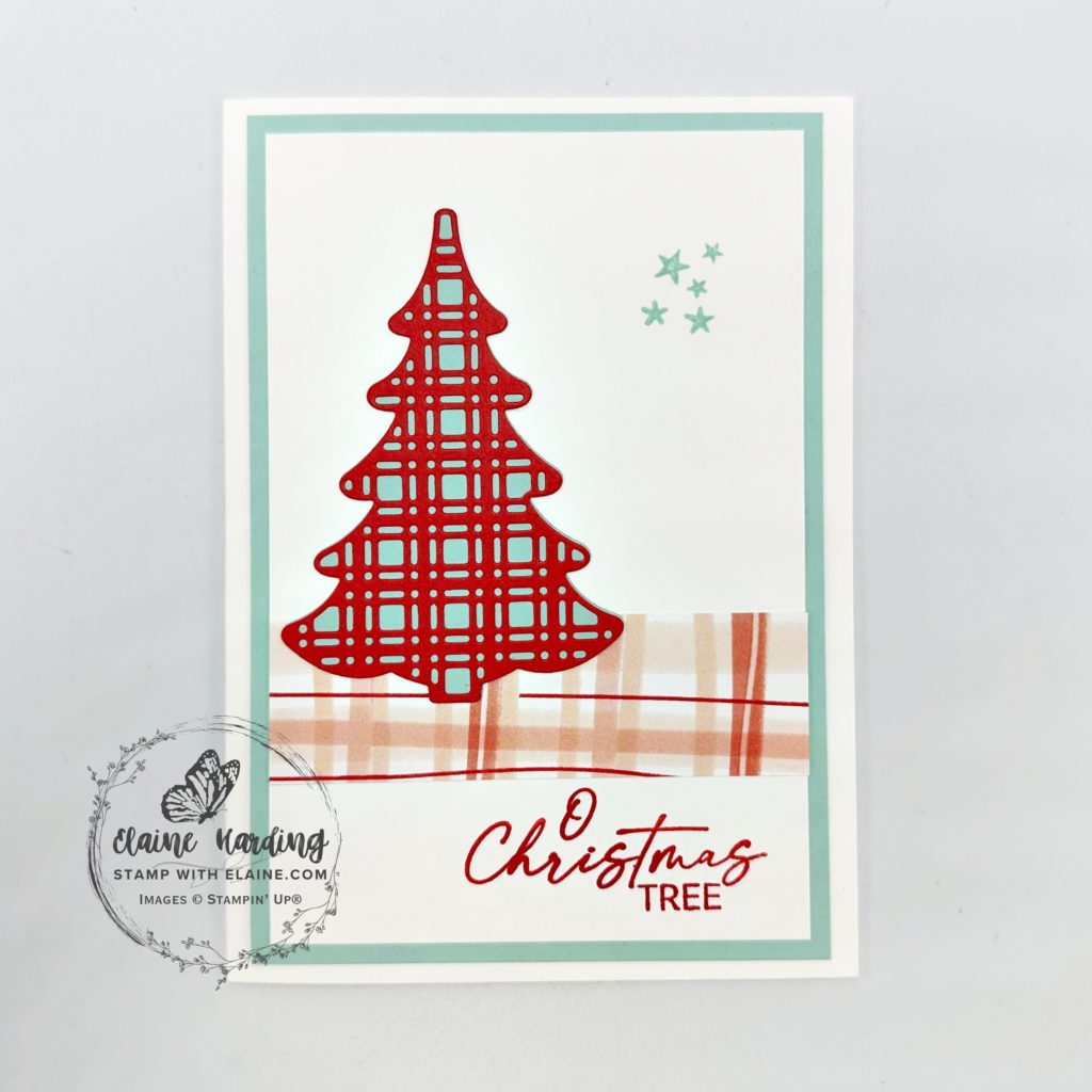  Poppy Parade plaid Decorative tree