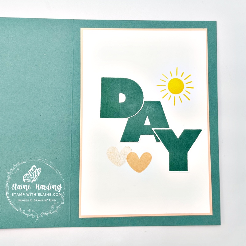 inside Documenting the Day SAB stamp set