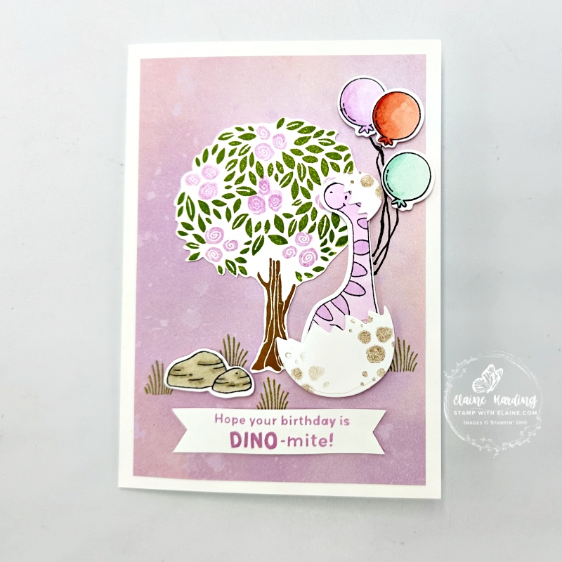 Birthday card with Dino and SAB Pick a Season