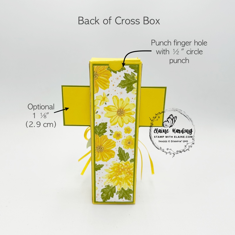 back of box with finger hole