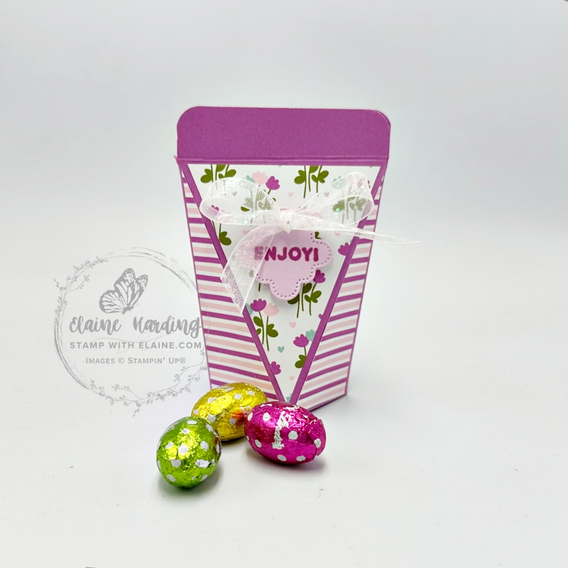 Petunia Pop self closing bag for Easter with Tags to go