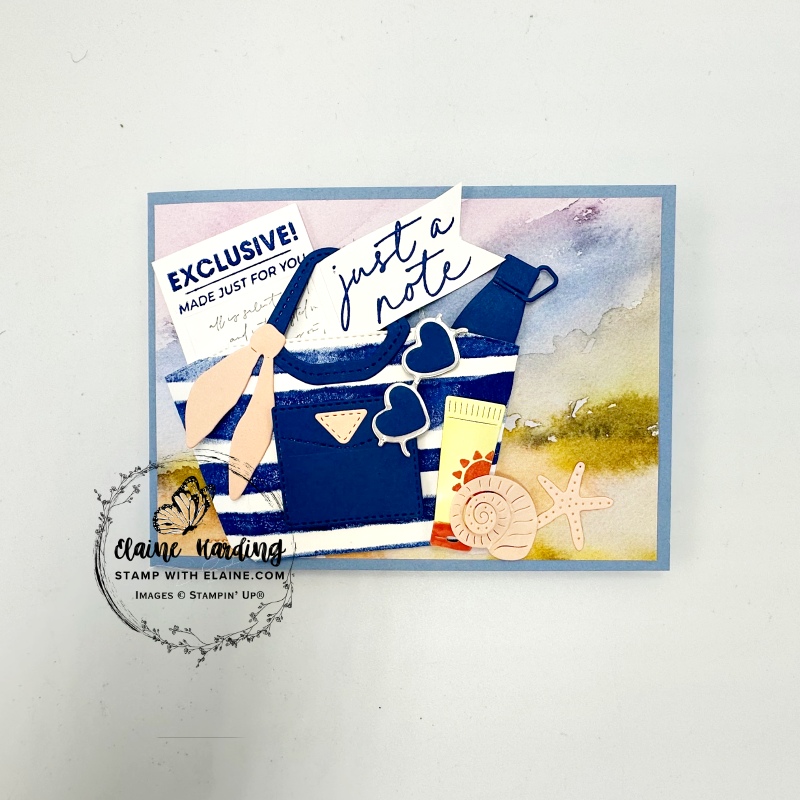 landscape Just a Note card with Notes & Totes