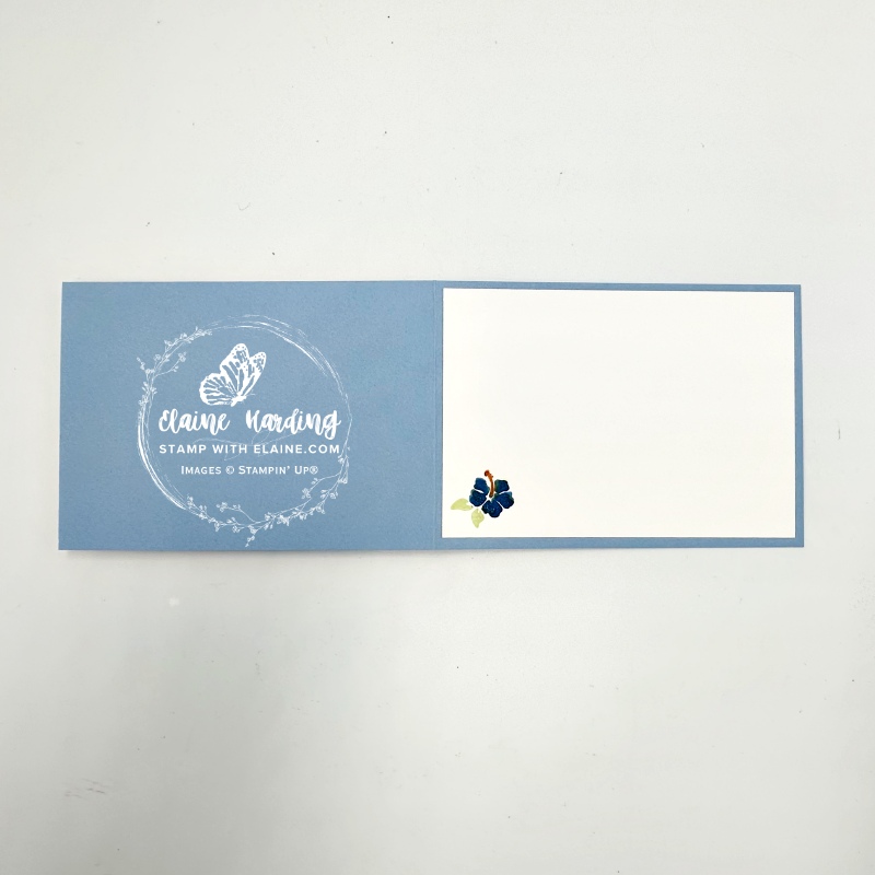 inside Just a Note Notes & Totes card