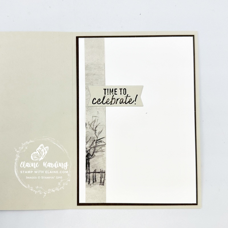 inside masculine birthday card with Beautiful Gallery DSP