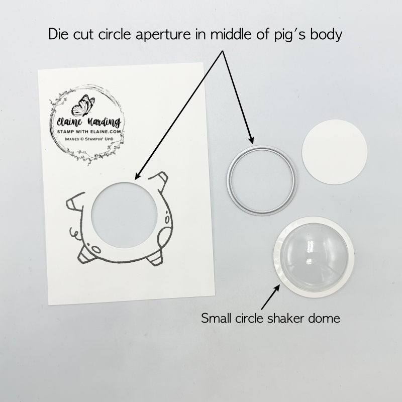 Die cut aperture for shaker dome