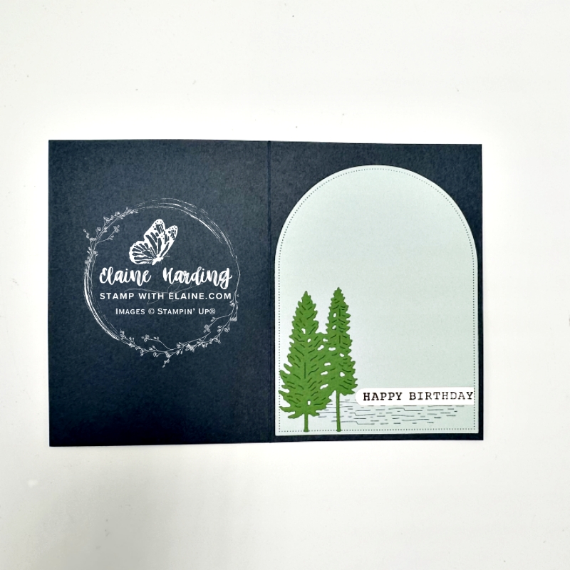 inside Secret Sea birthday card with Scenic Adventures