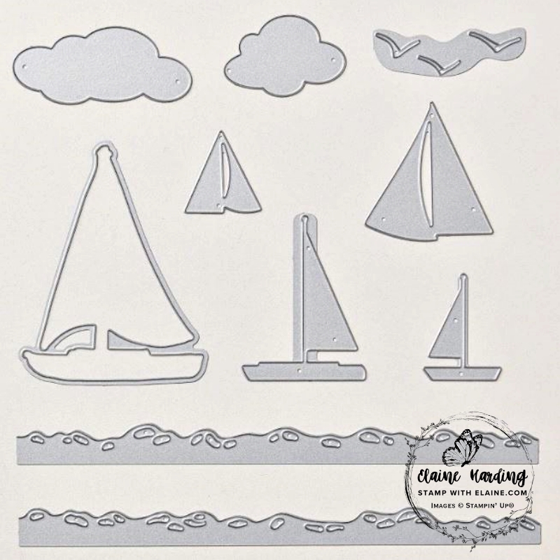 Sunrise Sailing Hybrid Embossing Folder dies