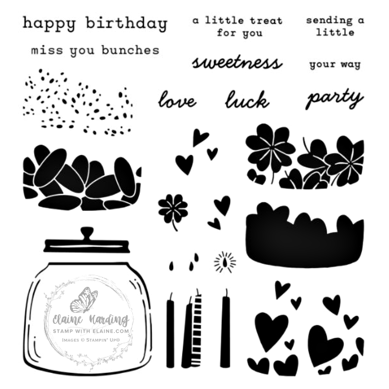 Sweet Jar photopolymer stamp set images