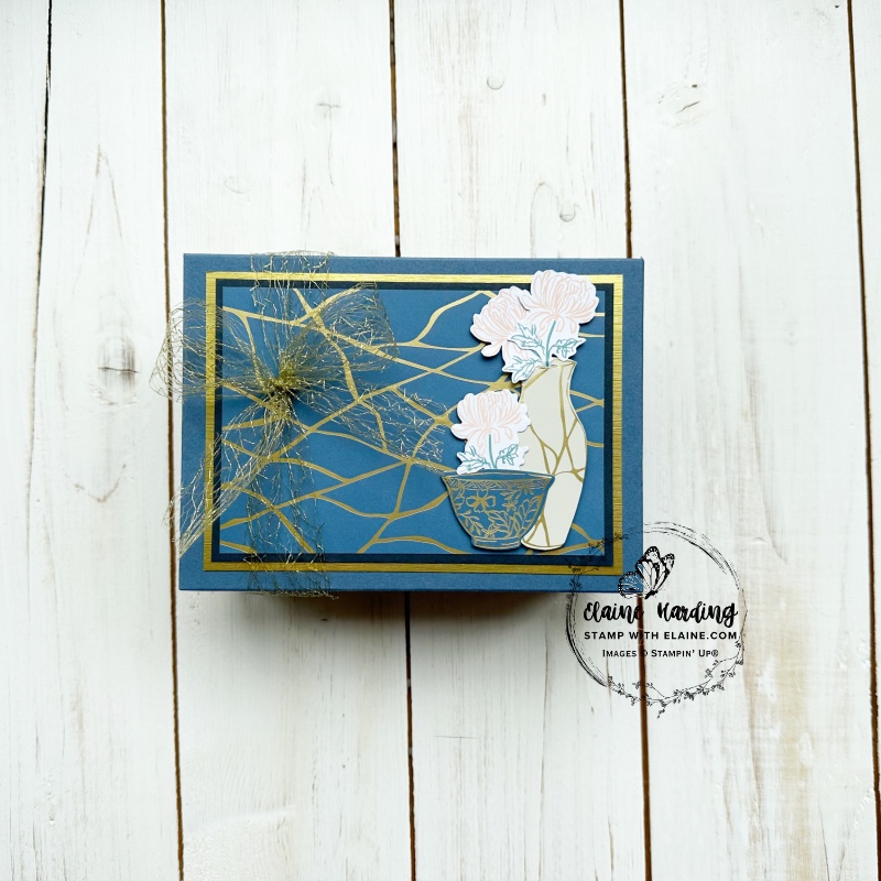 Misty Moonlight Kintsugi box of 9 cards closed