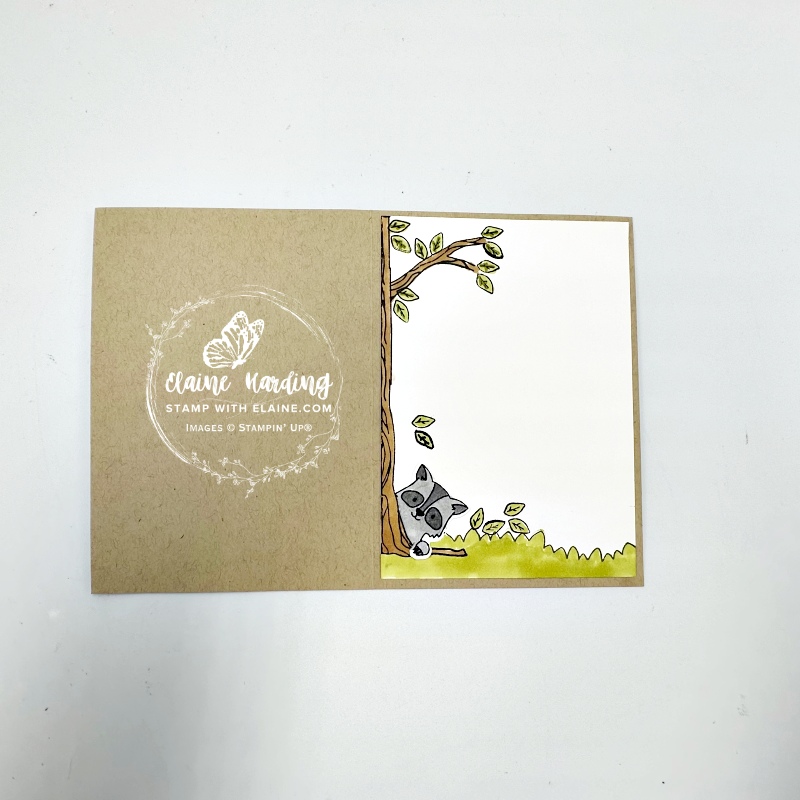 inside general card with Peekaboo Forest online exclusive