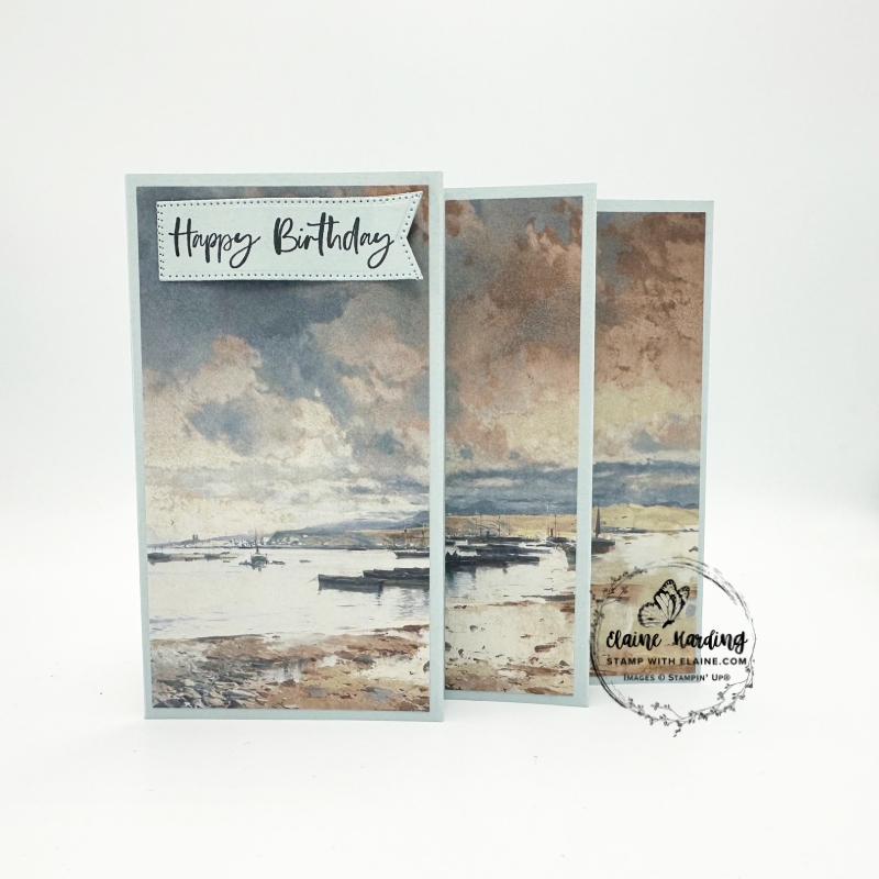 Cloud Cover continuous scene bday card
