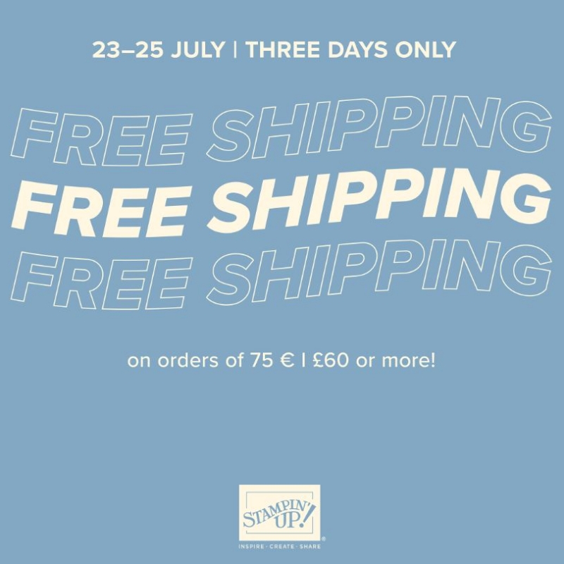 free shipping 23-25 July