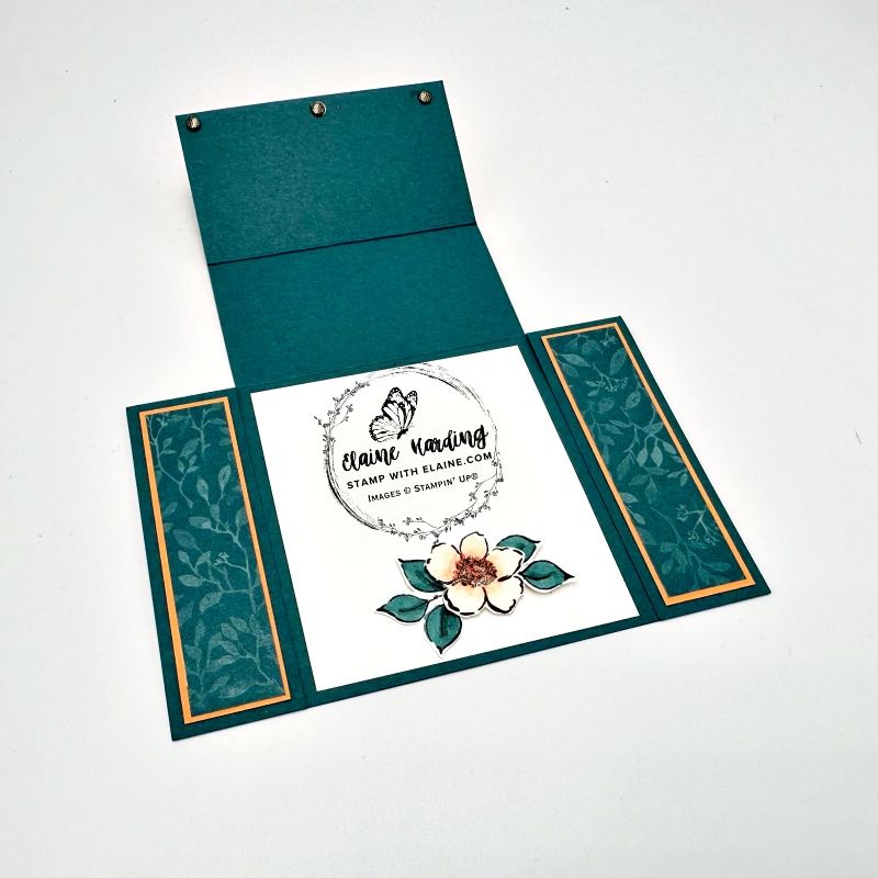 inside centre easel card Charming Day