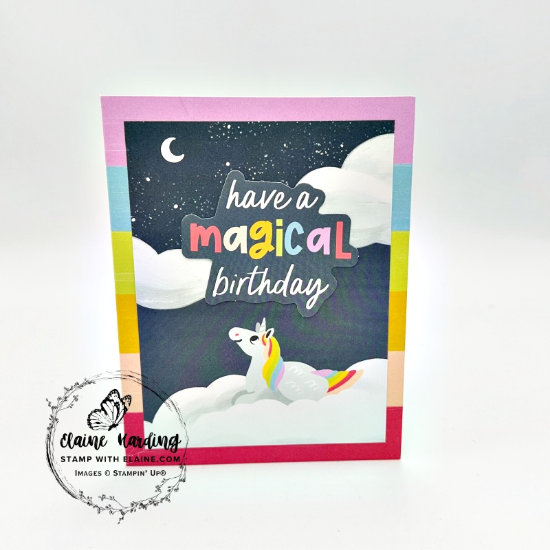 pop up kit magical unicorn card
