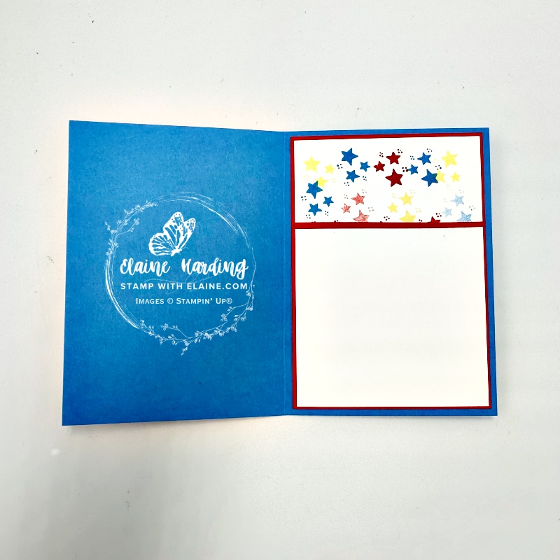 inside azure afternoon birthday card with Party Celebrations