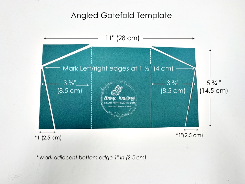angled gatefold template