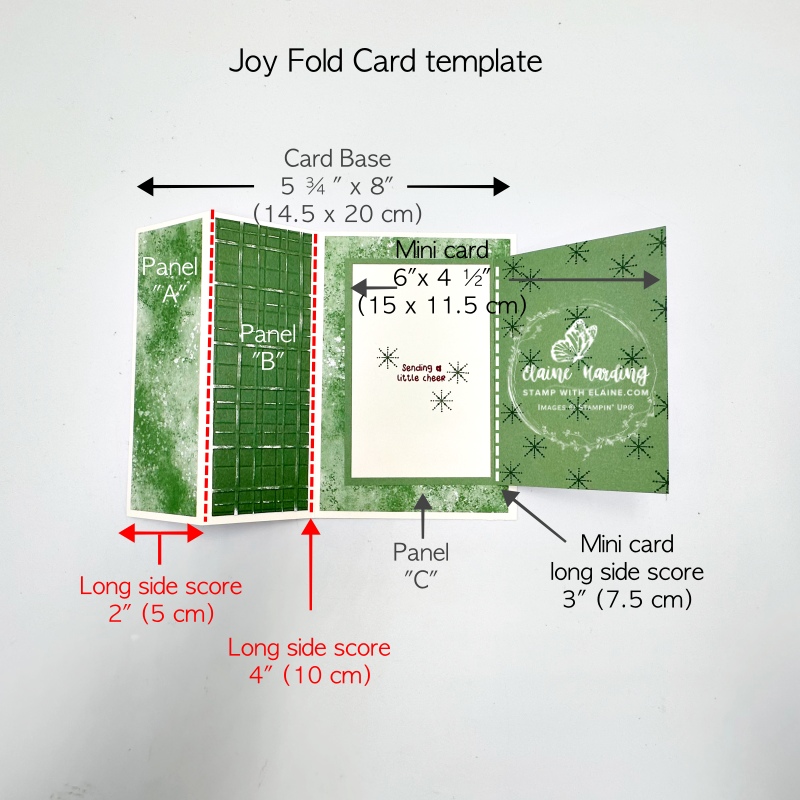 joy fold card template