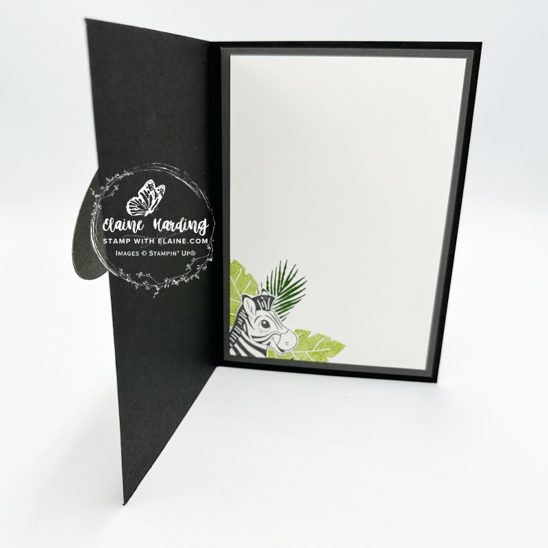 inside flip flap silly safari card