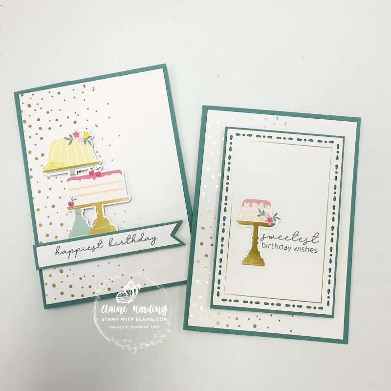 Altered cards gold dots with Lost Lagoon