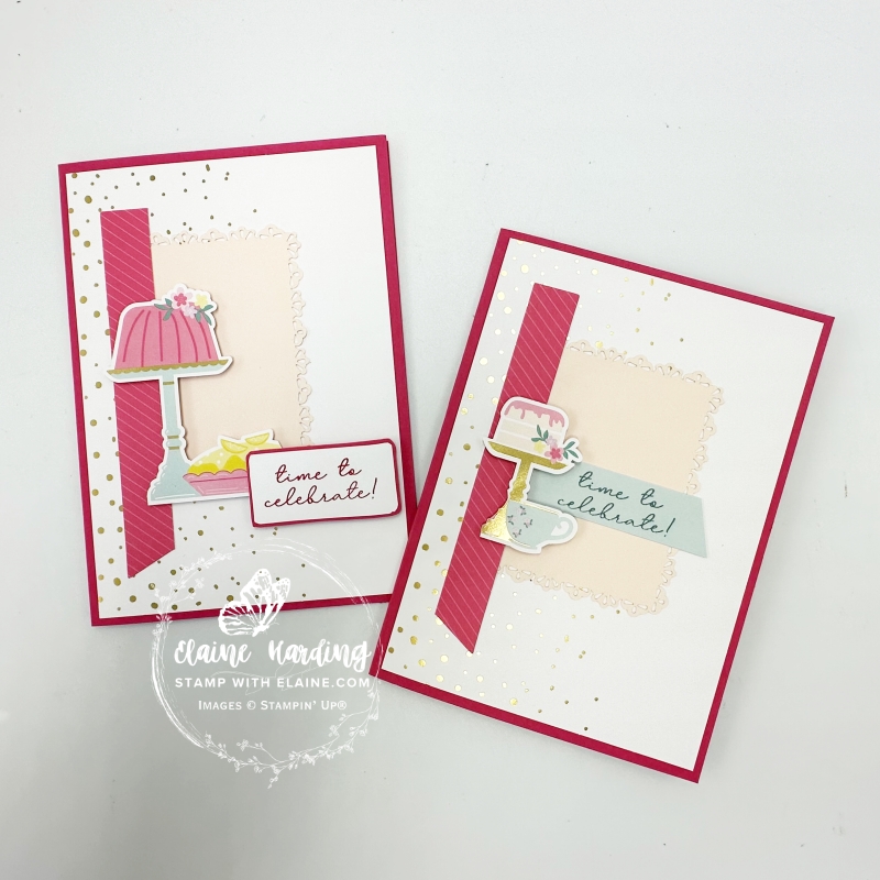 Melon Mambo altered cards with gold spots