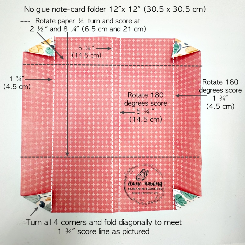 scoring guide for no glue folder