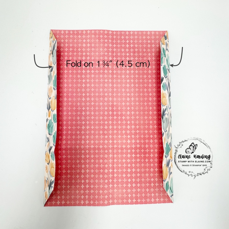 2nd fold inwards for no glue folder