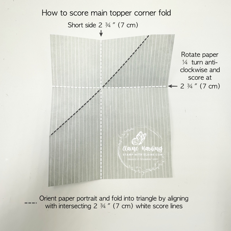 Scoring guide for corner fold mechanism