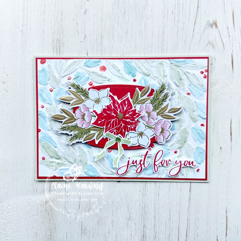 Soft Sea foam embossed coloured  traditions of christmas suite