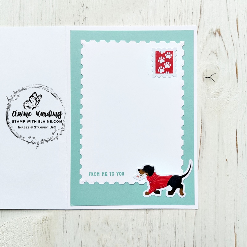 inside Basic White quick card North Pole Delivery Perennial Postage