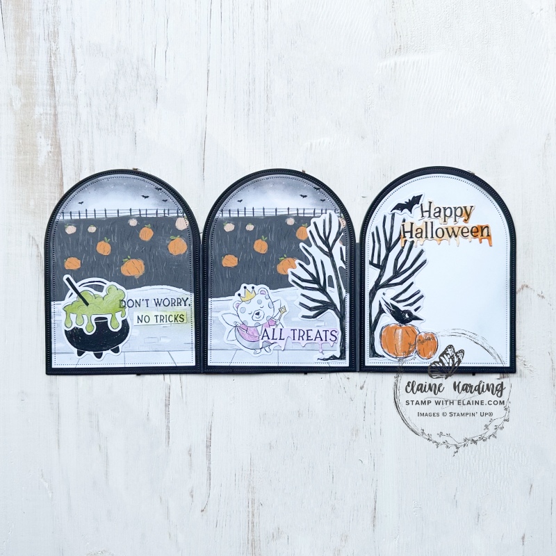 trifold halloween everyday arch spooky halloween card
