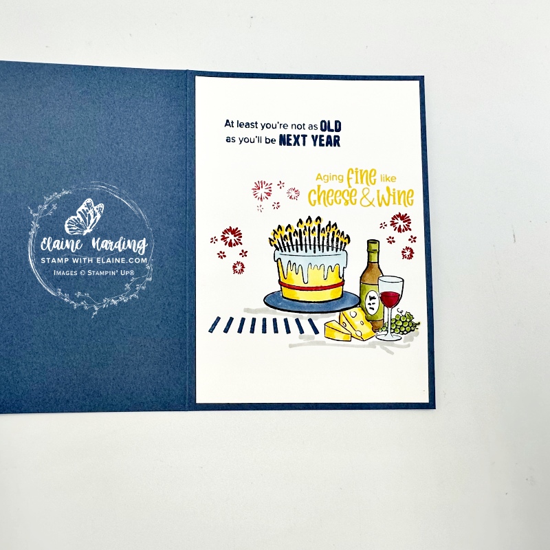 inside male birthday card with one more year