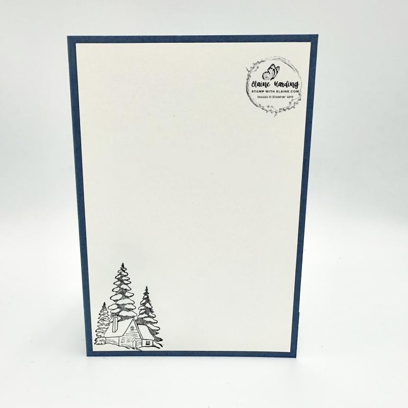 inside chalet winter scene