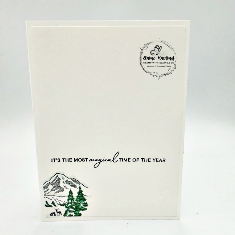 inside Basic White and Secret Sea Winter scene with deer