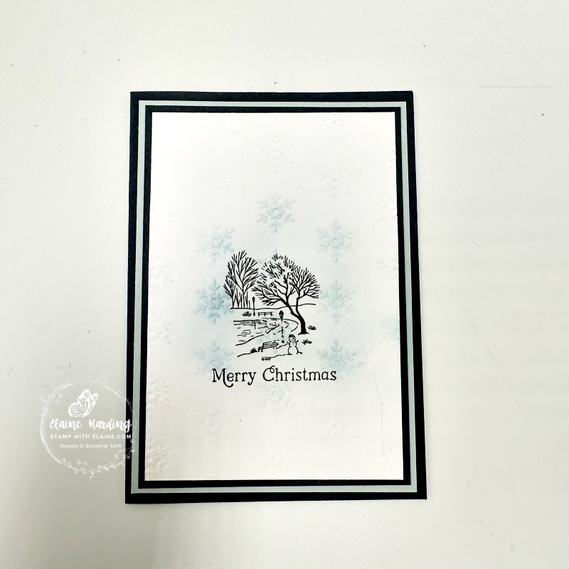 Secret Sea country lane scene with snowman