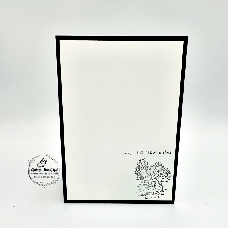 inside country lane Winter Scene with snowman