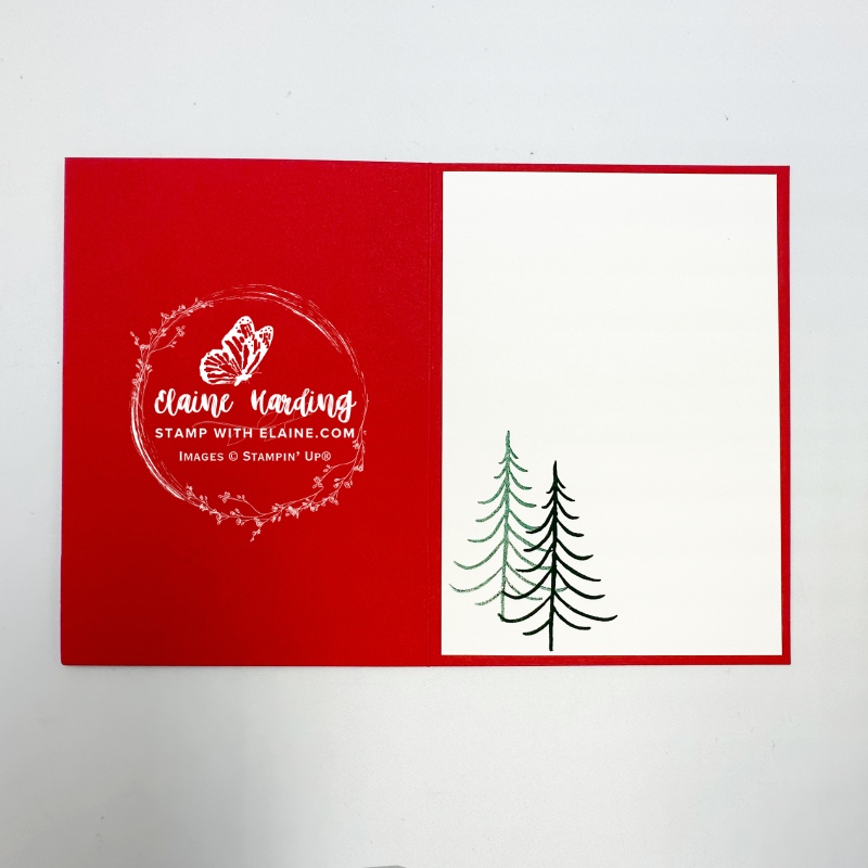 Inside Real Red Santa card with Festive Friends